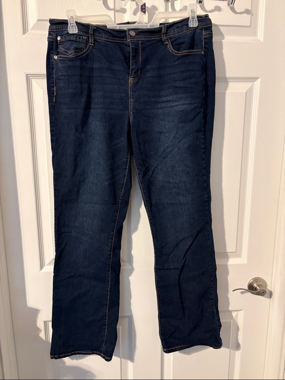 Women's boot cut Jeans in Dark Indigo Wallflower size 17